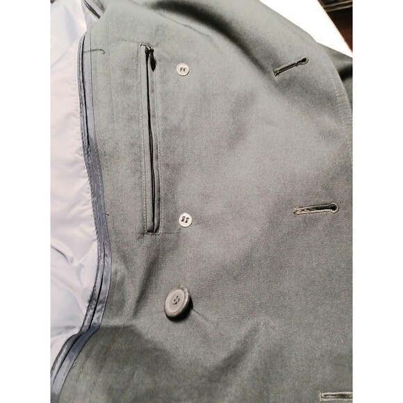 Men's All Weather Wear Trench Double Breasted Coat  With Removable Lining 42R - Picture 12 of 13